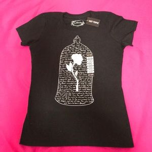 NWT Beauty and the Beast Black Shirt🌹